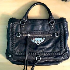 Black leather Sam Edelman purse